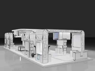 Booth Exhibition Stand a275 3D model