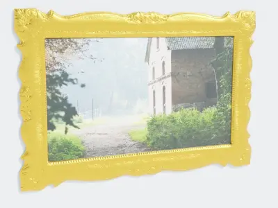 Paiting ornament frame pack 3D model