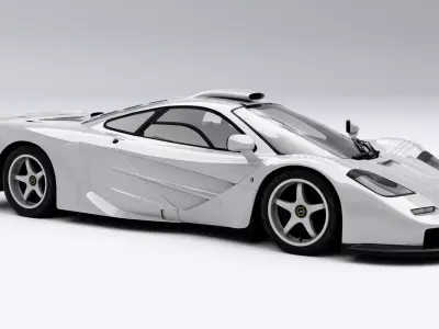 McLaren F1 GT 1997 Low-poly 3D model