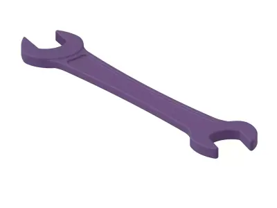 Plastic Exquisite Hand Tool Spanner Toy 3D model