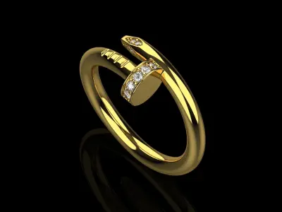 Ring Nail  158 3D print model