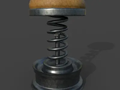 mechanical chair Low-poly 3D model