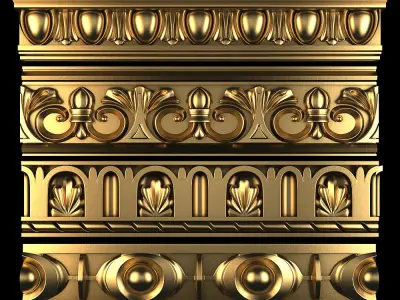  Paths Ornament pack 01 3D model