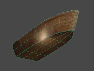 Wooden Boat 1 Free Download Free low-poly 3D model