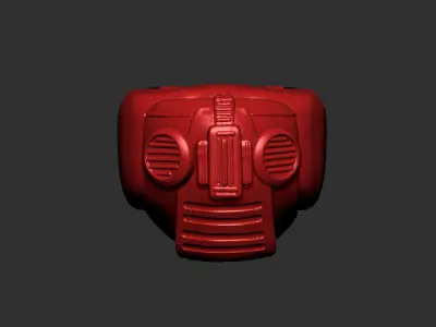 helmet high poly sculpt 3d printable  3D model