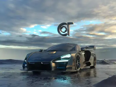 mclaren senna 2019 3D model