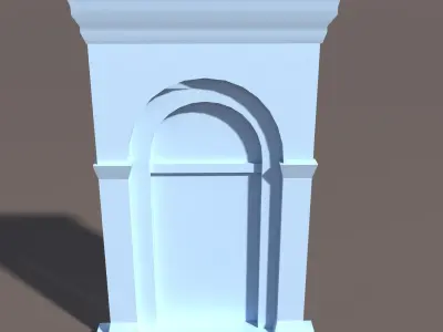 Door portal Low poly 89 3D model