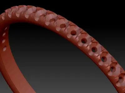 wedding band ring  3D print model