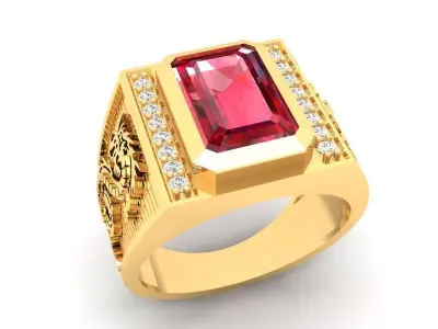 Elegant Emerald Diamond Pendant Jewelry for Women 403 3D print model