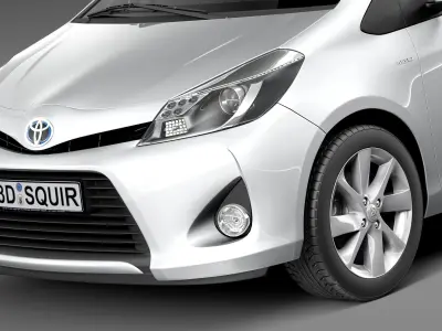 Toyota Yaris Hybrid 2013 3D model