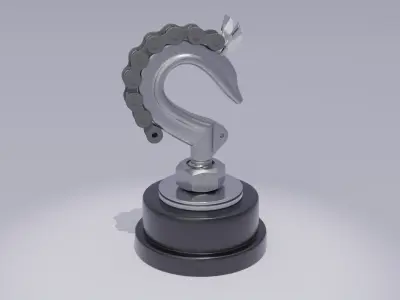 Stylized horse chess figure Low-poly 3D model