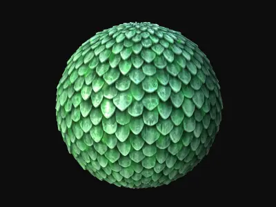 10 Seamless Scales PBR Materials - Set 1 - Texture