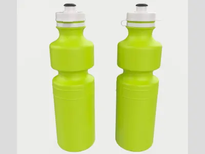 Fitness Bicycle Water Bottle 700ml Low High Poly 3D model