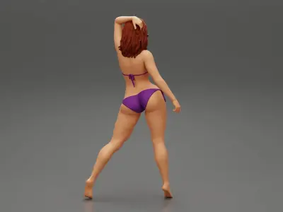 Young Woman Body In Summer Fashion Bikini 3D print model