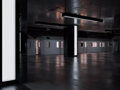 Train Station  Free 3D model