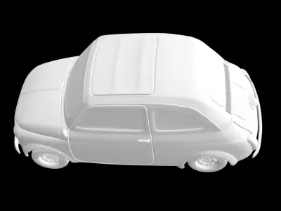 Fiat 500  3D print model