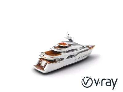 Grand Casino Yacht Luxury Model Pack Low-poly 3D model