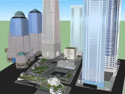 One World Trade Center Area 3D model