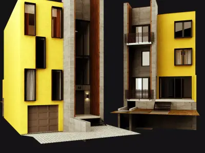 Town house 1 3D model