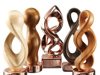 Abstract Sculpture Low-poly 3D model