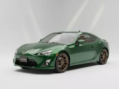 Toyota GT86 Hakone Edition Low-poly 3D model
