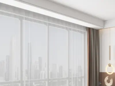 decoration Home bedroom villa Nordic 3D model