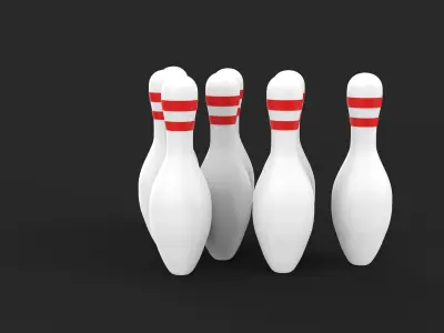 Bowling Pins 3D model