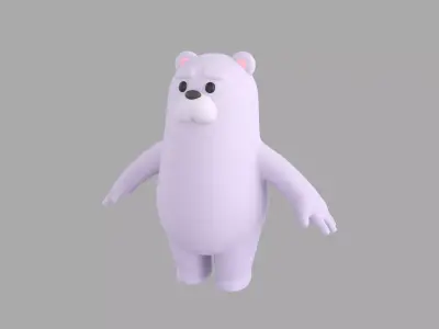 Polar Bear Character 3D model purchase