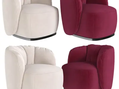 Sipario Lounge Chair  3d model Low-poly 3D model