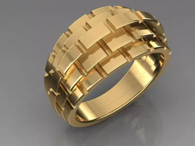 Band Ring 3D print model