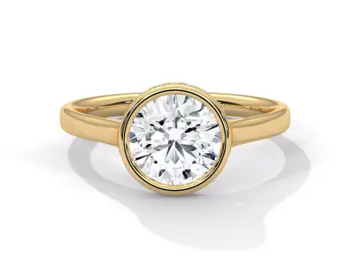 solitaire ring with detail images and 360 render videos 27 3D print model