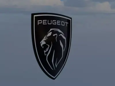 Logo Peugeot 2021 3D model