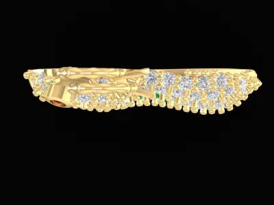 Luxury Zodiac Goat Pave Pendant 3D Model  2287 3D print model