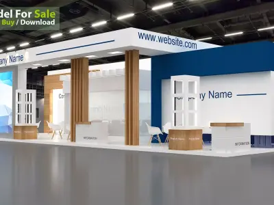 Exhibition booth 3D model