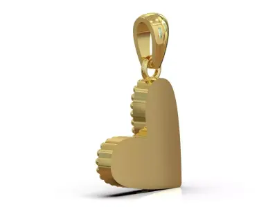 Heart Shape stl 3dm Gold Plate gp0486 3D print model