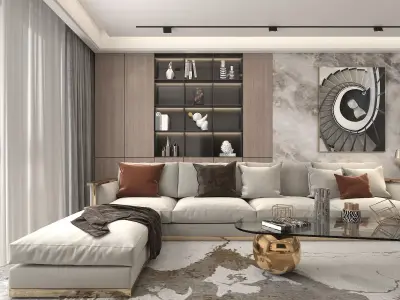 Living Room Scene 7 3D model