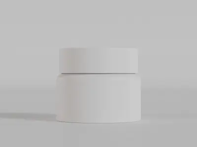 Beauty cosmetic cream product container Low-poly 3D model