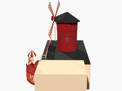 Moulin Rouge Entrance 3D model