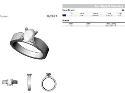 OVAL 0-75-CT Flat Profile Round Shank Width 3-40mm 3D print model