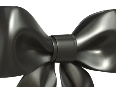Christmas Bow Ribbon 33 Low-poly 3D model