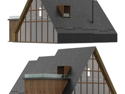A Frame house1 3D model