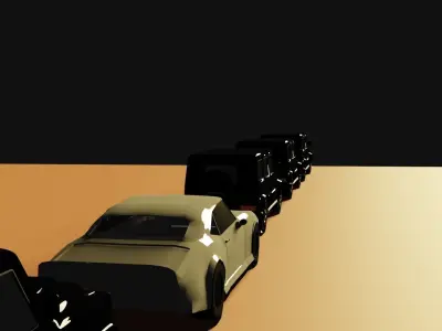 Prime Minister cars Low-poly 3D model