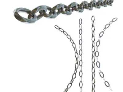 Pack Plane Chains Models PBR  3D Model Collection