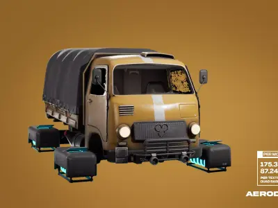 Tam800 - GameReady Sci-fi Vehicle - AR - VR 3D model