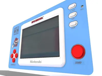 Mario Game and Watch Low-poly 3D model