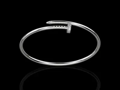 Juste un clou Bracelet 16 Size with Gems Small Verison N177 3D print model