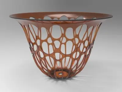 Decorative lampshade for home interior 3D print model