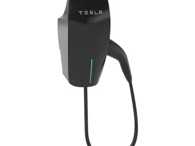 EV Wall Connector Tesla J1772 3D model