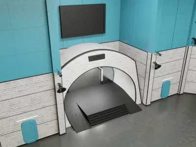 Design Residential Spaces WAREHOUSE Interior Squid Game 3D model