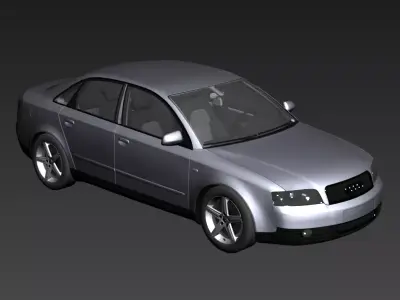 2003 Audi a4 b6 sedan Low-poly 3D model